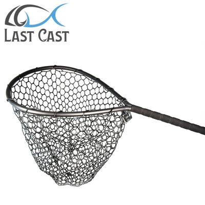 Last Cast Floating Net Rubber Mesh Long Handle L 54x43x40cm Плаващ кеп